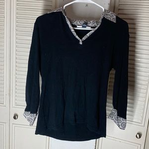 Vintage quarter cut long sleeve